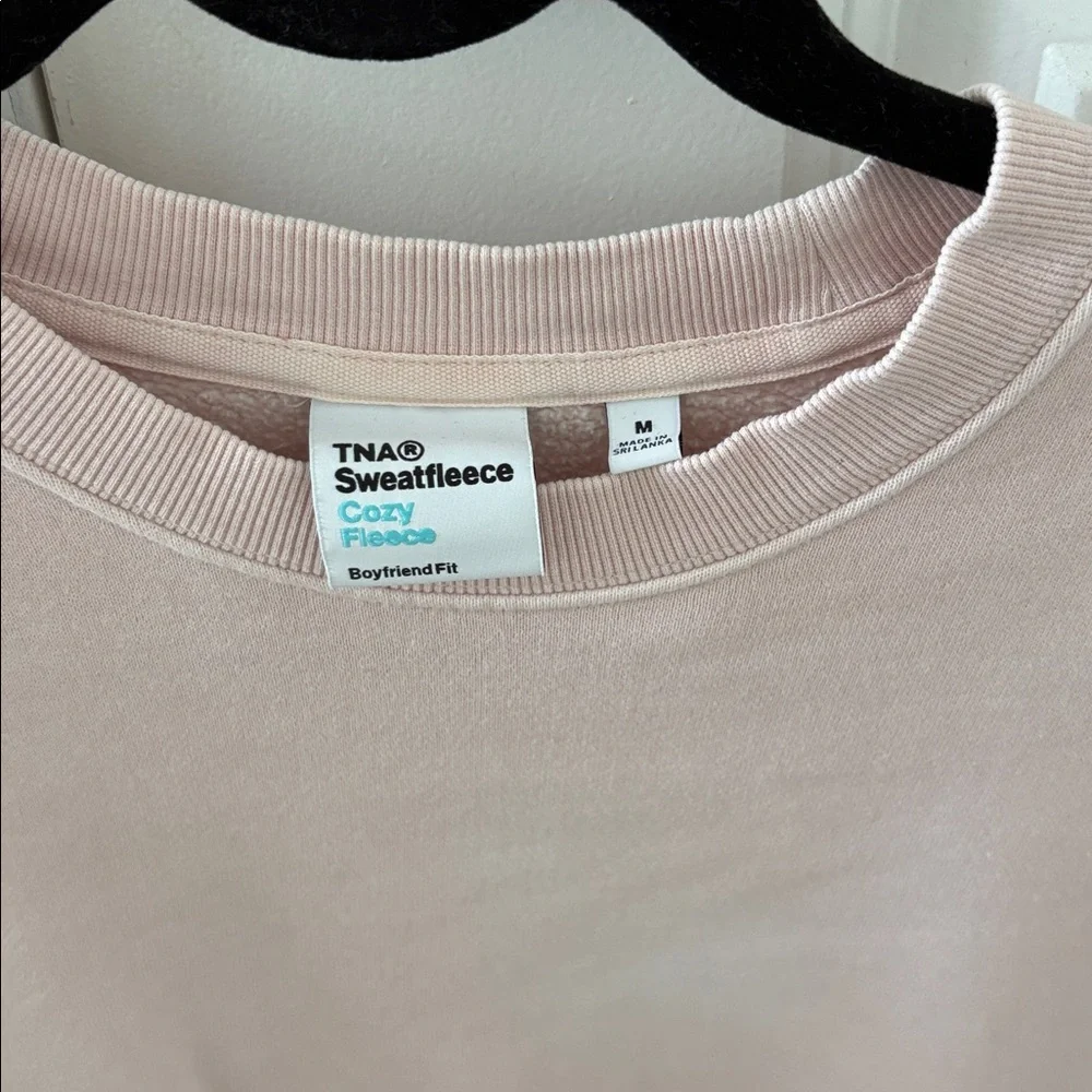 TNA Soft Pink Sweatfleece Crewneck - Picture 2 of 3